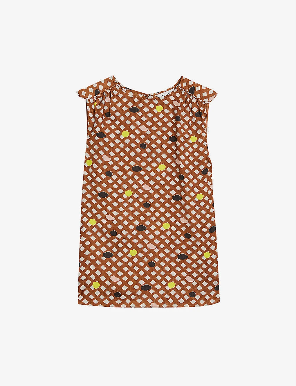 Ted Baker Tiymon Geometric-print Woven Top