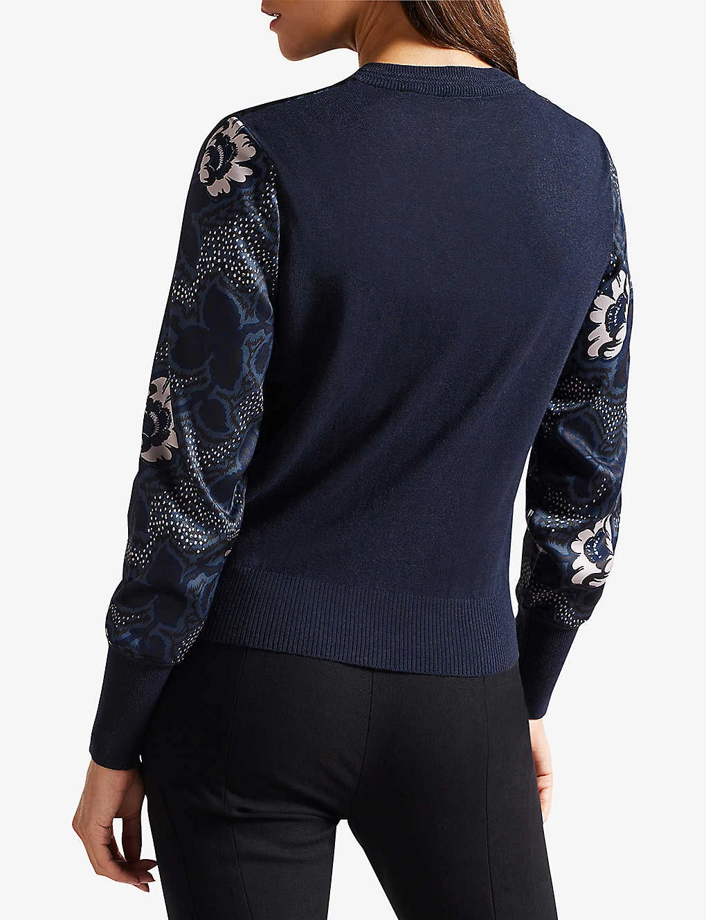 Ted Baker Ryviad Graphic Print Woven Cardigan - Image 4