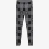 By Malina Dahlia Checked Knitted Leggings