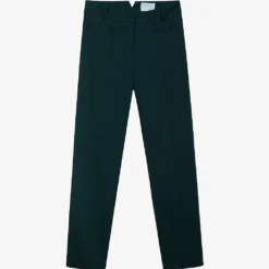 Mid-rise Slim-fit Tapered-leg Organic-cotton Trousers