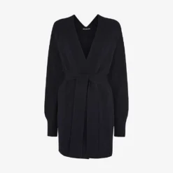 Whistles Belted Wrap Wool Cardigan
