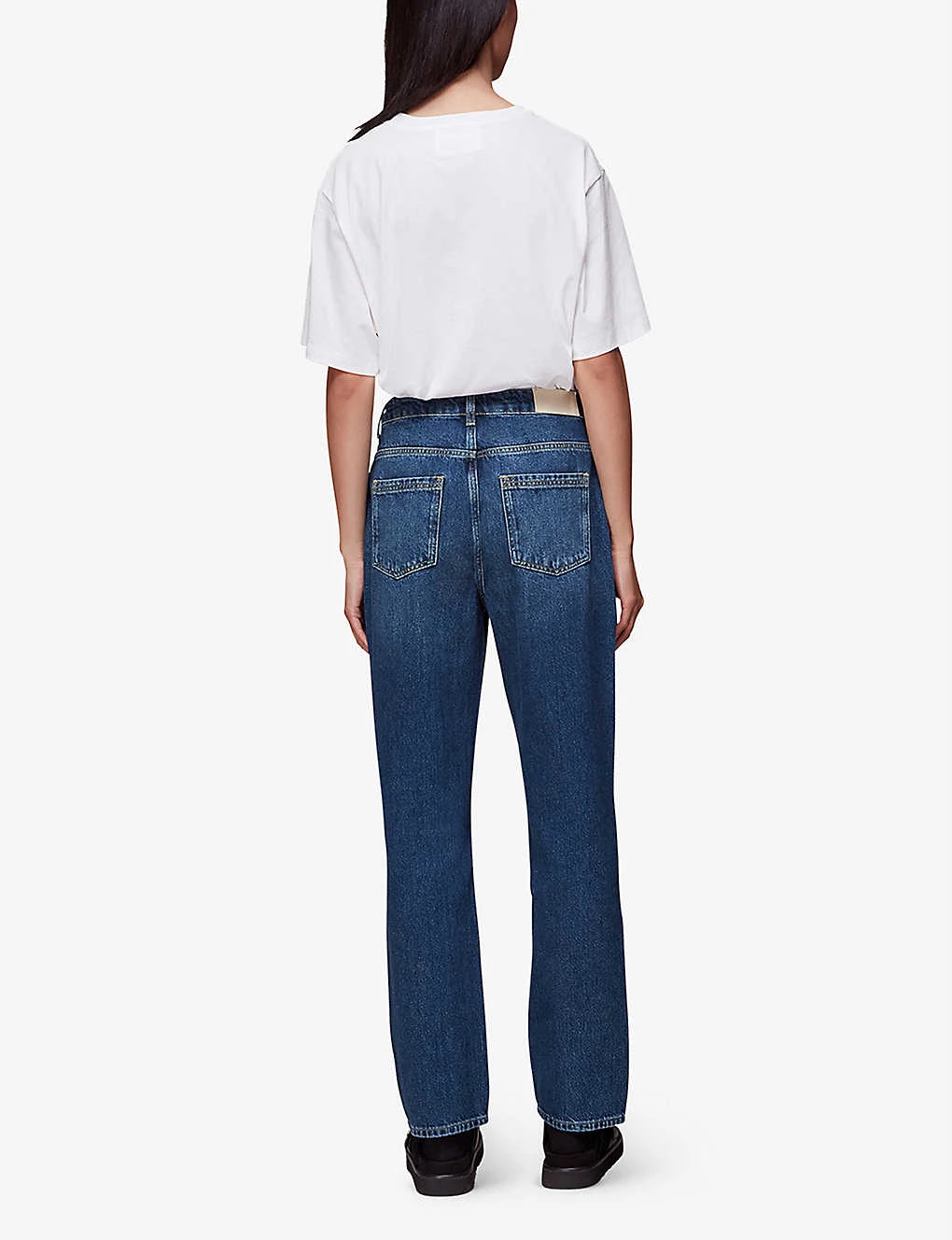 Whistles Straight-leg Low-rise Faded Jeans - Image 4