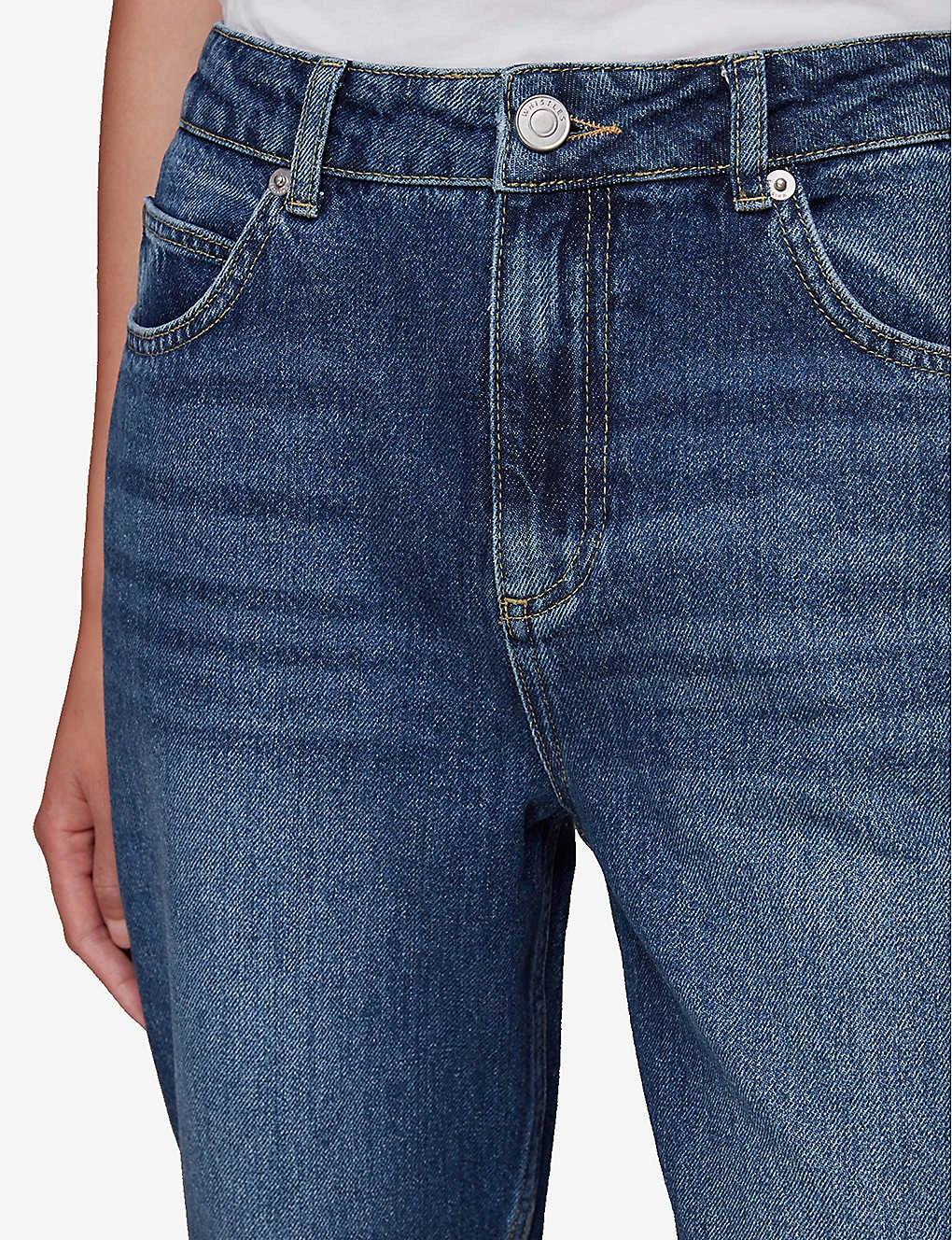 Whistles Straight-leg Low-rise Faded Jeans - Image 5