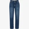 Whistles Straight-leg Low-rise Faded Jeans