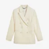 Ted Baker Dianai Double-breasted Woven Blazer