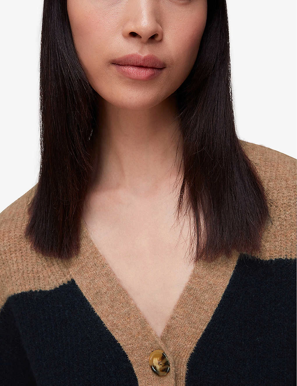 Whistles Stripe-print Stretch-knit Jumper - Image 5