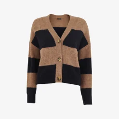 Whistles Stripe-print Stretch-knit Jumper