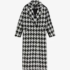Ted Baker City Houndstooth-check Woven Coat
