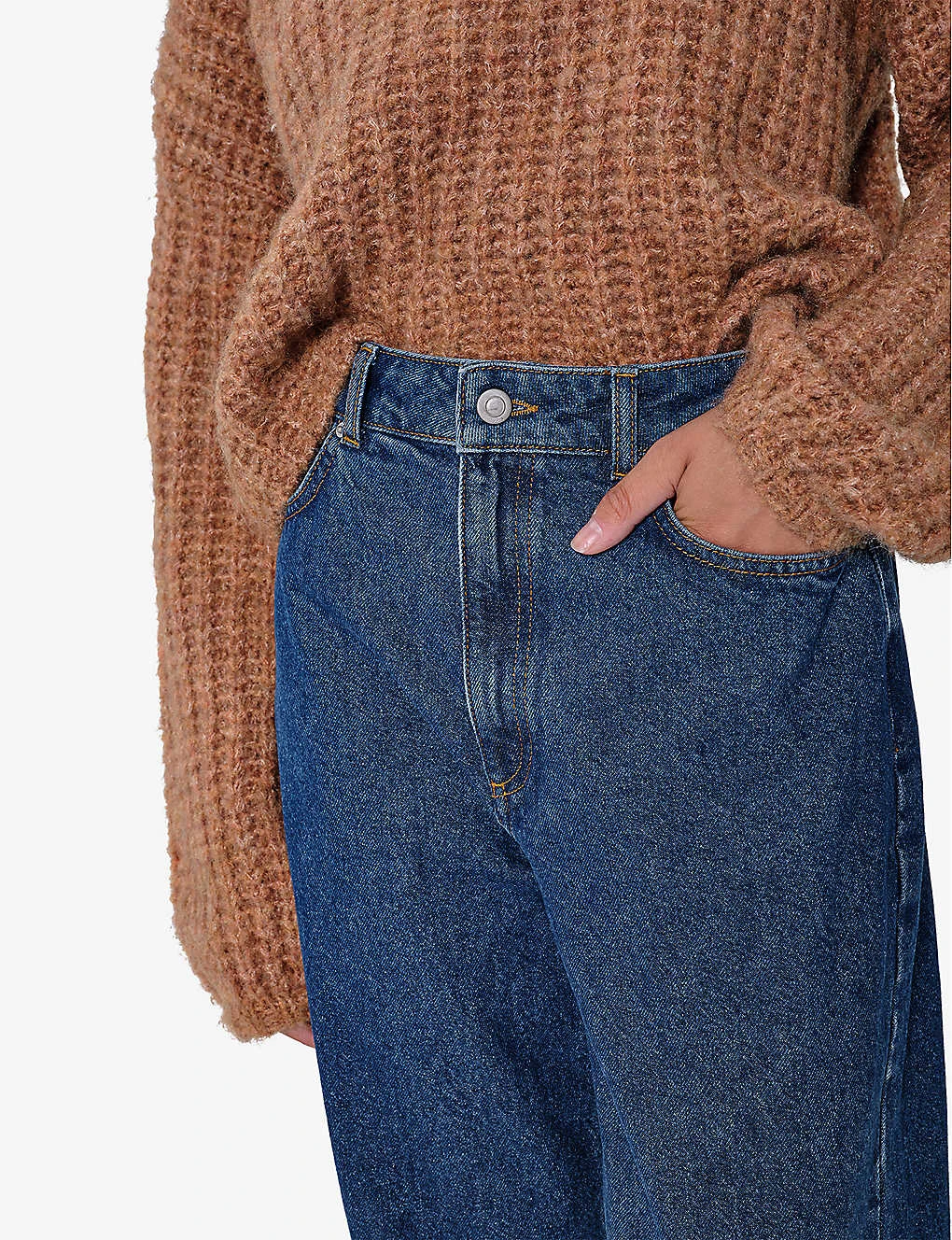 Gigi High-rise Straight-leg Organic-cotton Jeans - Image 5