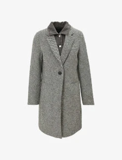 Ikks Detachable Denim Jacket Woven Coat