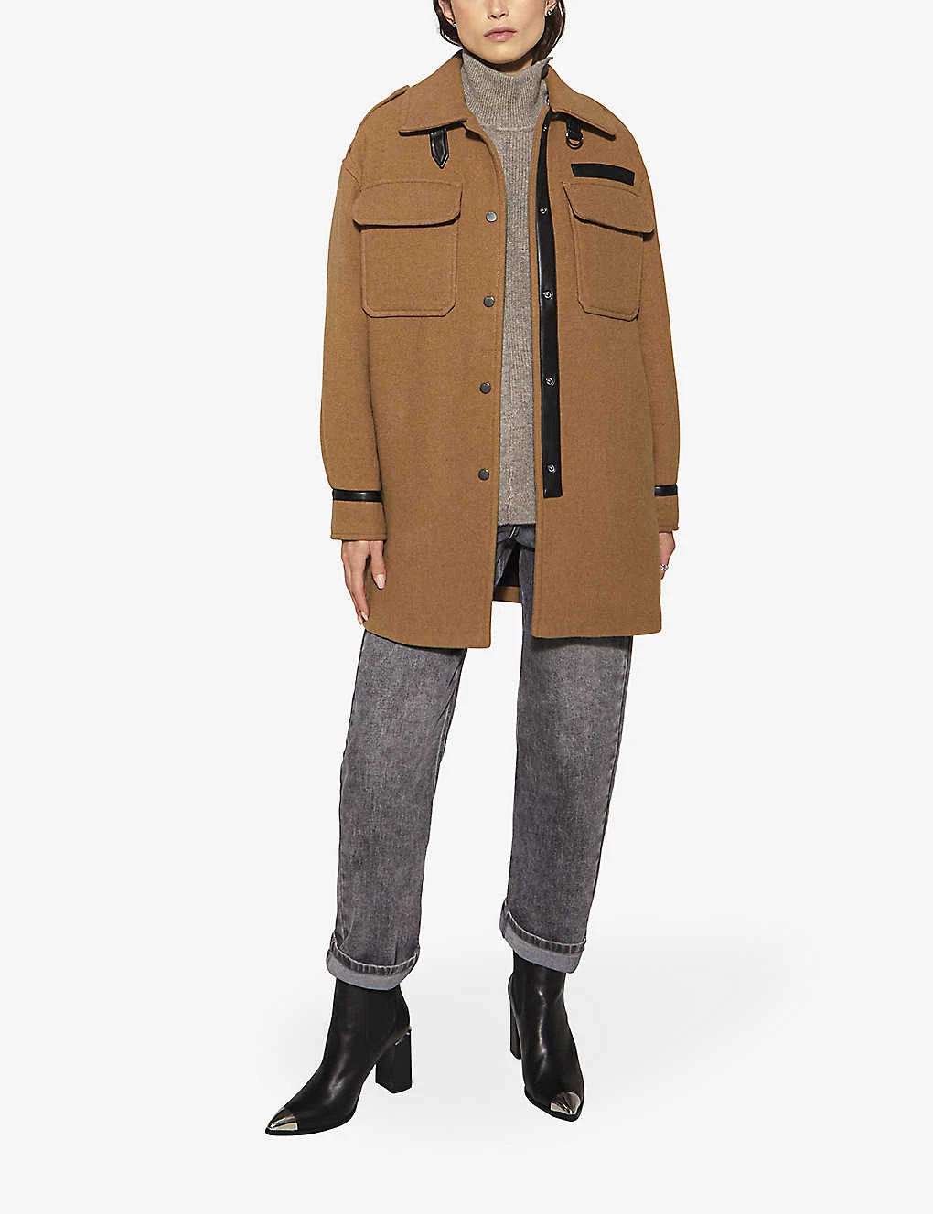 Ikks Classic Woven Coat - Image 2