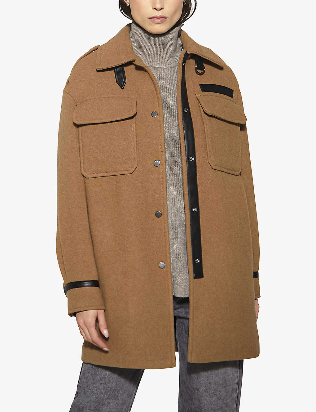 Ikks Classic Woven Coat - Image 3