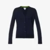 Bottega Veneta V-neck Brand-embroidered Wool Cardigan