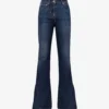 Reiss Beau Skinny Flared High-rise Stretch-denim Jeans