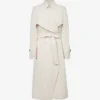 Reiss Eden Oversized Frill-lapel Woven Trench Coat