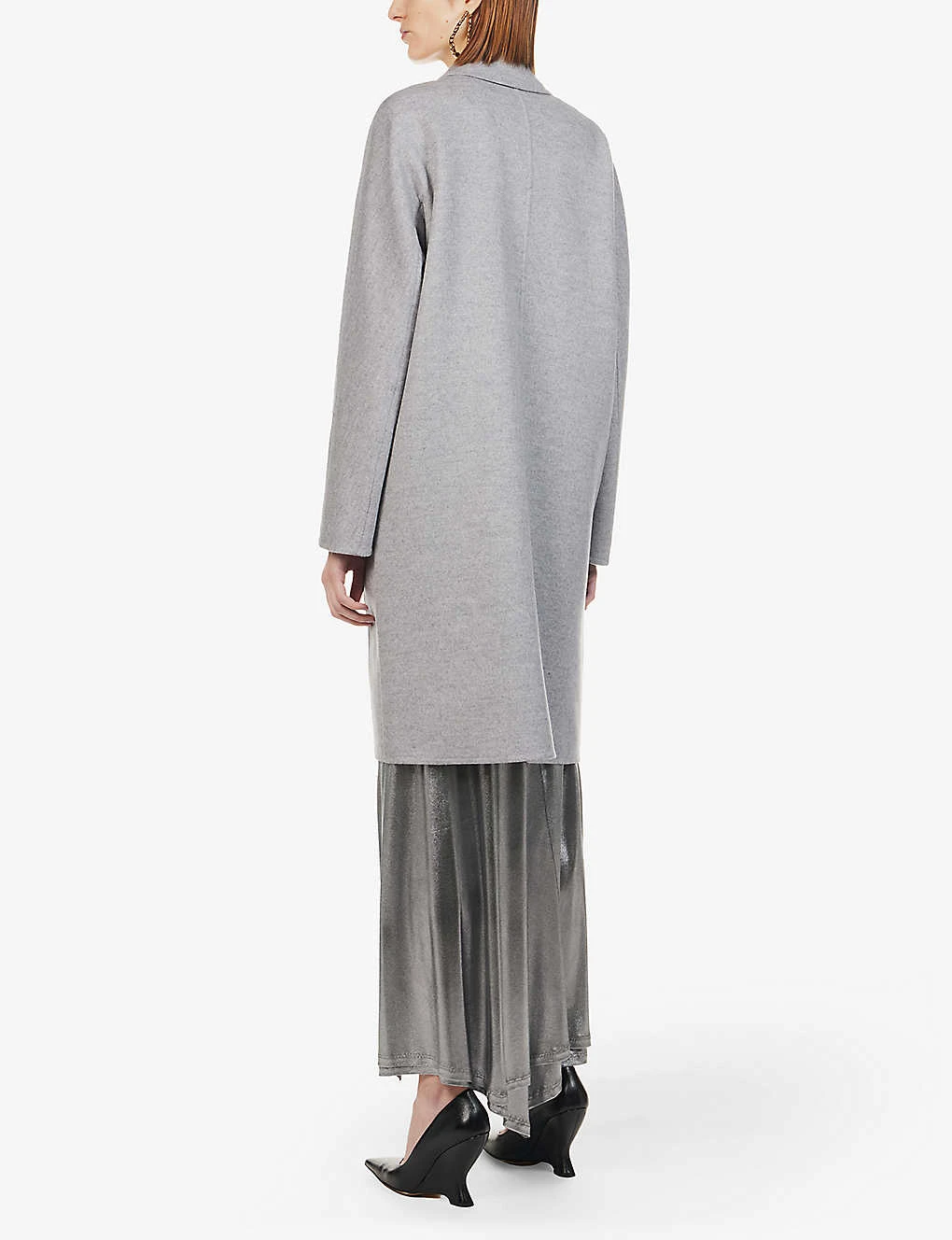 Loewe Anagram Logo-button Wool-blend Coat - Image 4