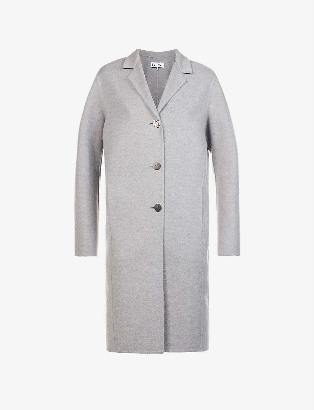 Loewe Anagram Logo-button Wool-blend Coat