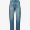 Echo Faded-wash Wide-leg Low-rise Jeans