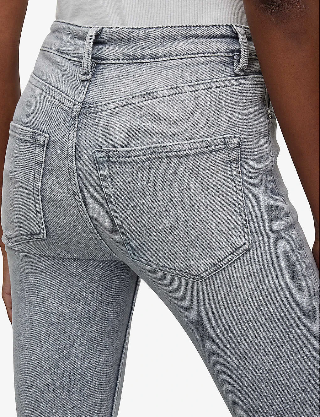 AllSaints Dax Washed Slim-leg Mid-rise Stretch-denim Jeans - Image 6