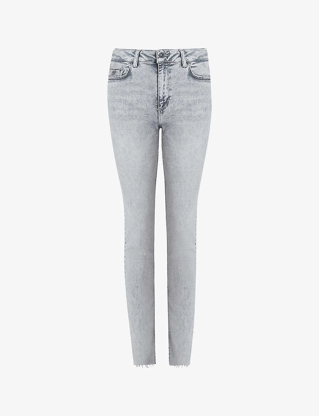 AllSaints Dax Washed Slim-leg Mid-rise Stretch-denim Jeans