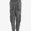 AllSaints Frieda High-rise Tapered-leg Denim Cargo Trousers