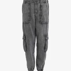 AllSaints Frieda High-rise Tapered-leg Denim Cargo Trousers