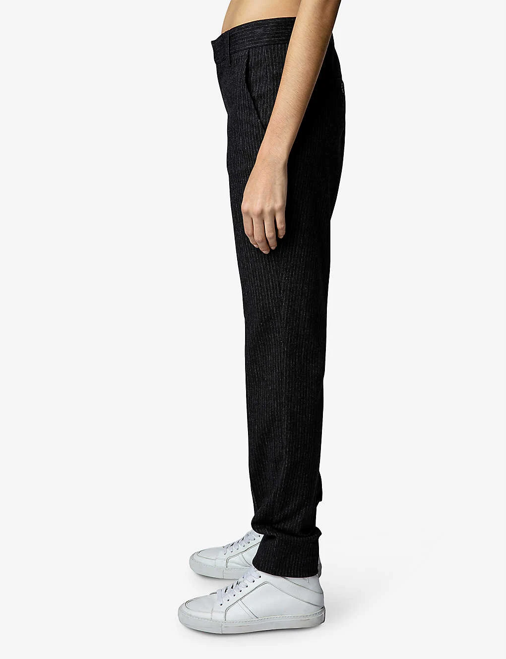 Zadig & Voltaire Prune Tapered Mid-rise Woven Trousers - Image 5