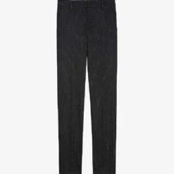 Zadig & Voltaire Prune Tapered Mid-rise Woven Trousers