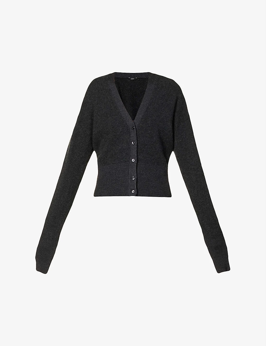 Joseph V-neck Brushed Wool-cashmere Blend Knitted Cardigan