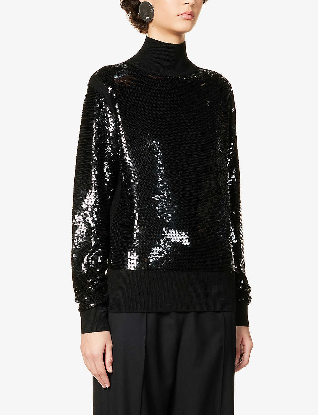 Joseph Sequin-embellished Wool-blend Knitted Jumper - Image 3