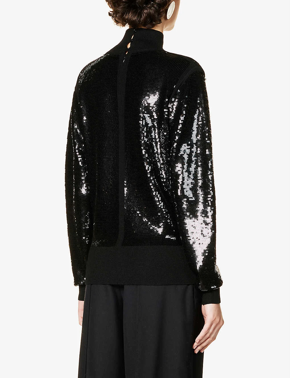 Joseph Sequin-embellished Wool-blend Knitted Jumper - Image 4