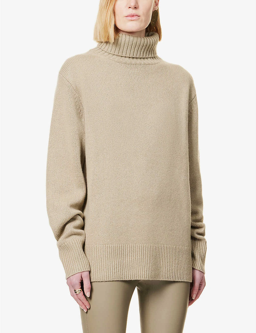 Joseph Roll-neck Dropped-shoulders Cashmere Jumper - Image 3