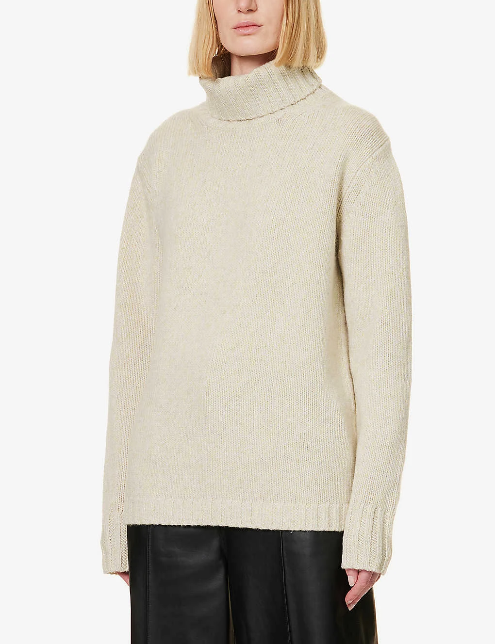 Joseph Roll-neck Relaxed-fit Wool And Cashmere-blend Knitted Jumper - Image 3
