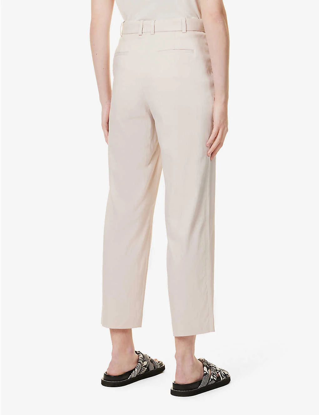 Joseph Trina Straight-leg Mid-rise Linen-blend Trousers - Image 4