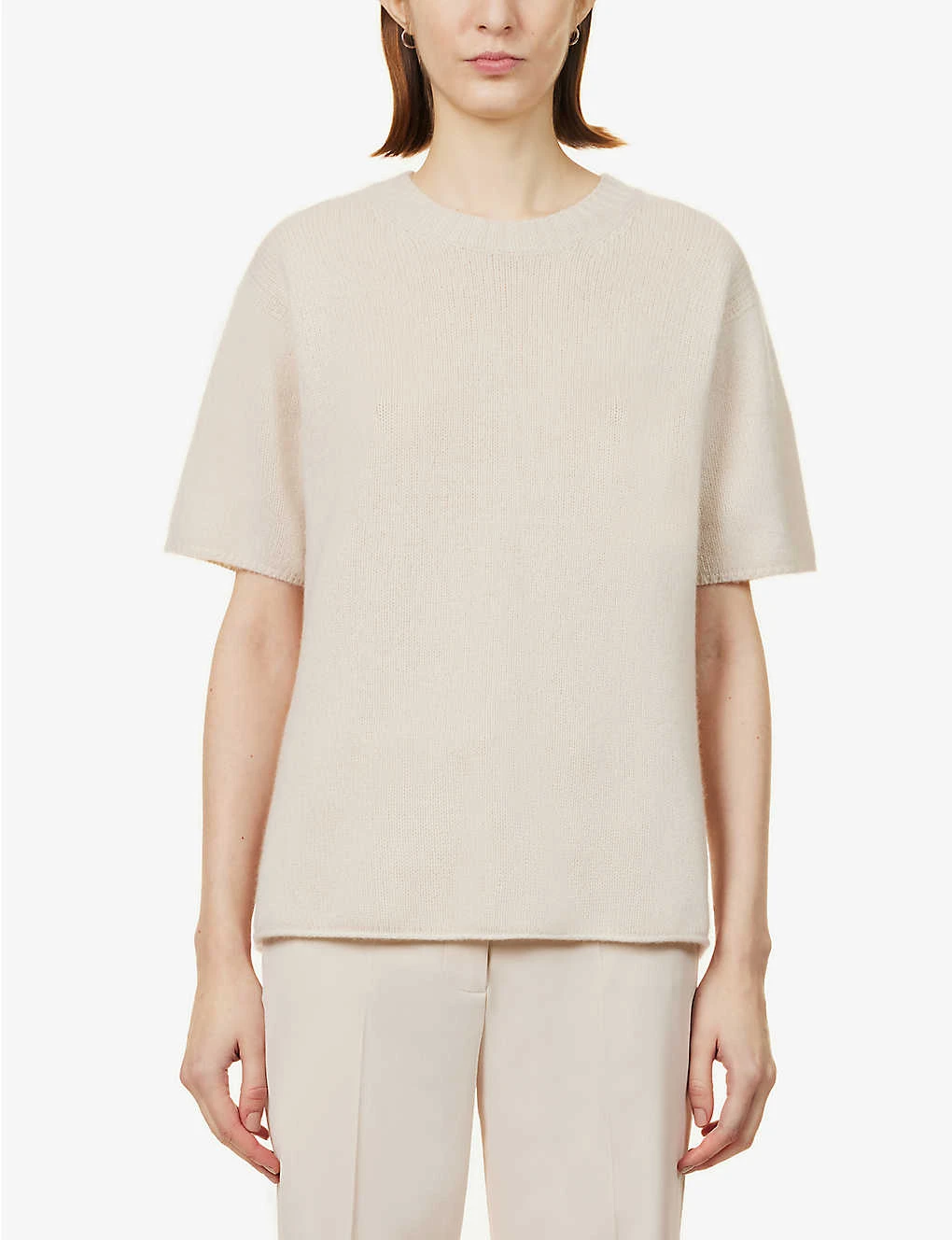 Joseph Short-sleeved Brushed Cashmere Jumper - Image 3