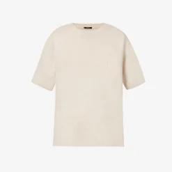 Joseph Short-sleeved Brushed Cashmere Jumper