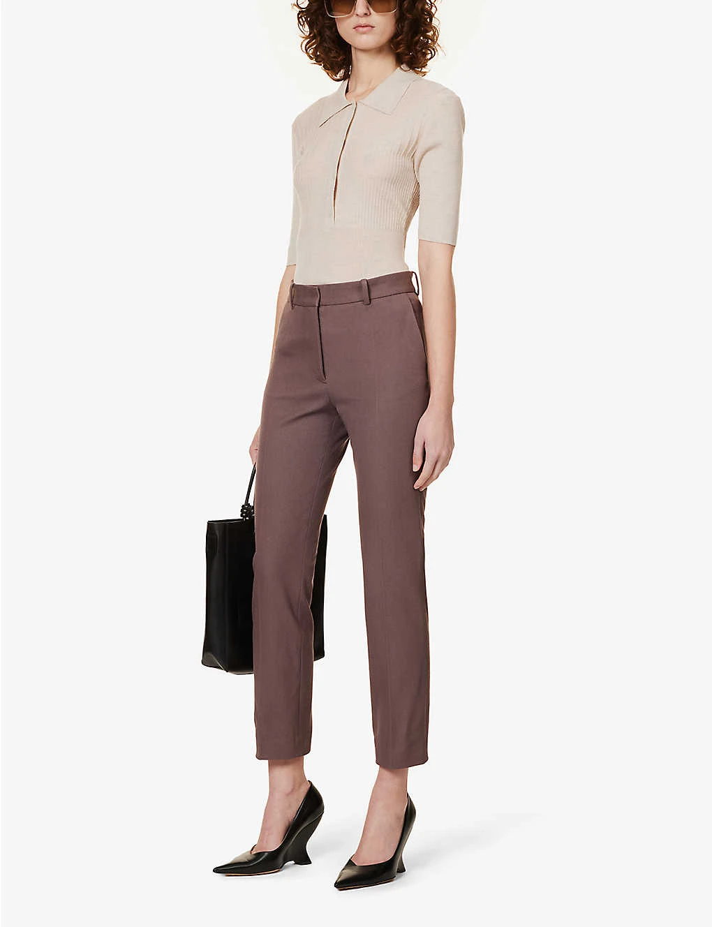 Joseph Coleman Straight-leg Mid-rise Cotton-blend Trousers - Image 2