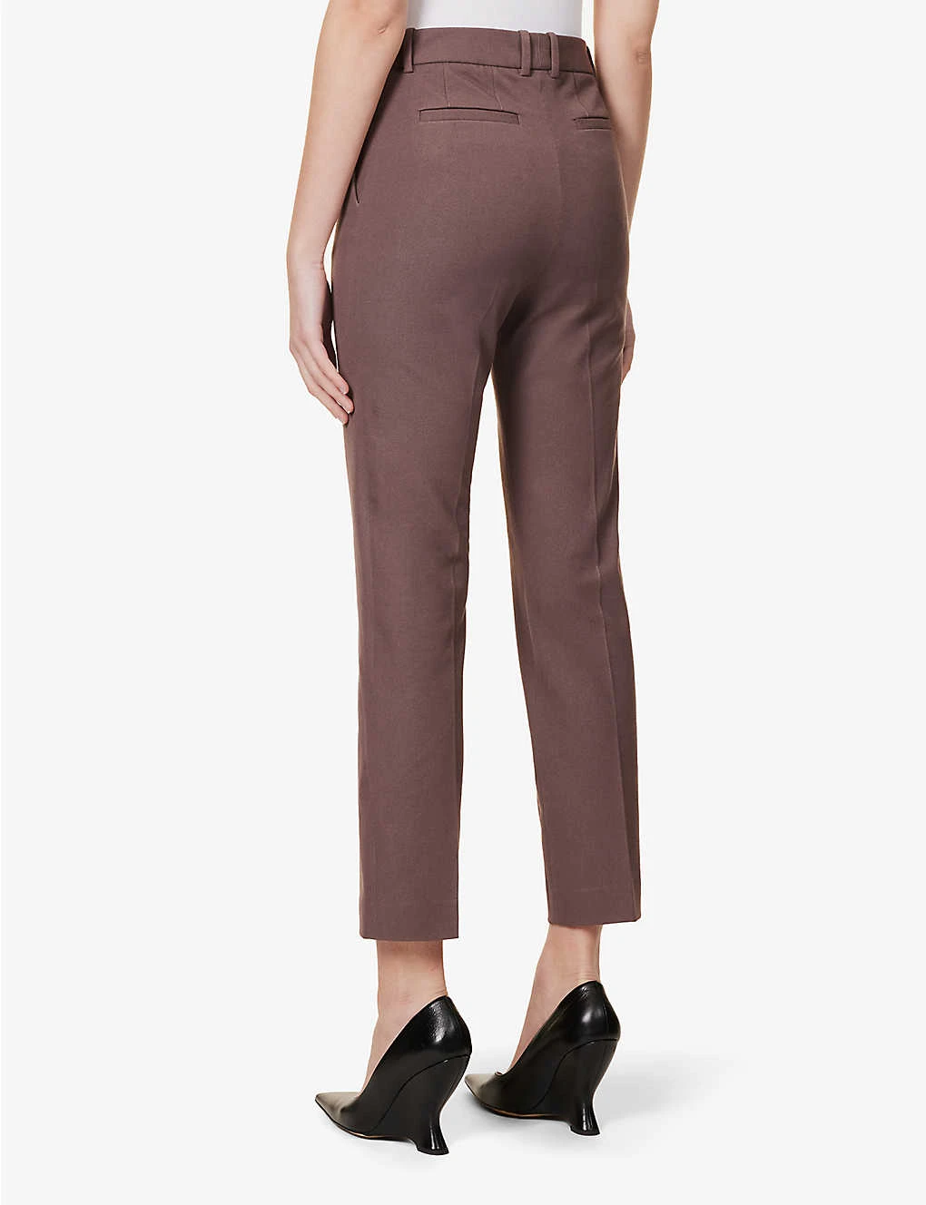 Joseph Coleman Straight-leg Mid-rise Cotton-blend Trousers - Image 4