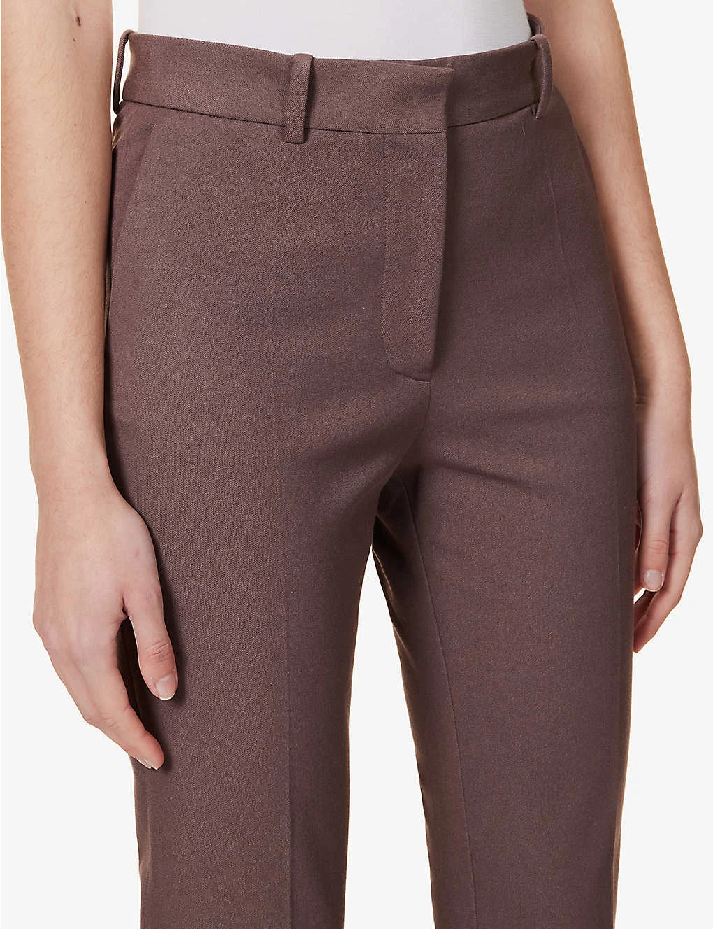 Joseph Coleman Straight-leg Mid-rise Cotton-blend Trousers - Image 5