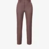 Joseph Coleman Straight-leg Mid-rise Cotton-blend Trousers