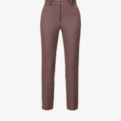 Joseph Coleman Straight-leg Mid-rise Cotton-blend Trousers