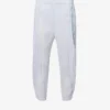 Pleated Elasticated-waist Tapered Mid-rise Woven Trousers