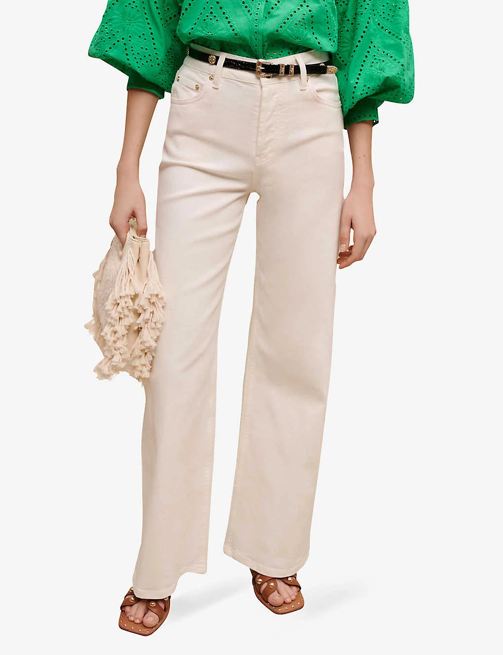 Maje Wide-leg High-rise Jeans - Image 3