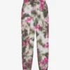 Maje Tie-dye Tapered-leg Mid-rise Cotton-blend Jogging Bottoms