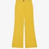 CLAUDIE PIERLOT Player Flared-leg Mid-rise Wool-blend Trousers