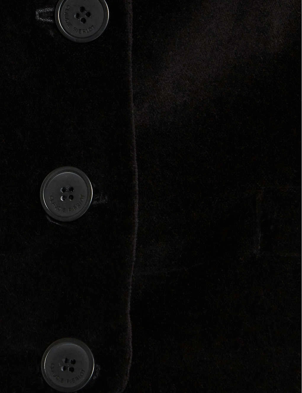 CLAUDIE PIERLOT Scoop-neck Velvet Waistcoat - Image 6