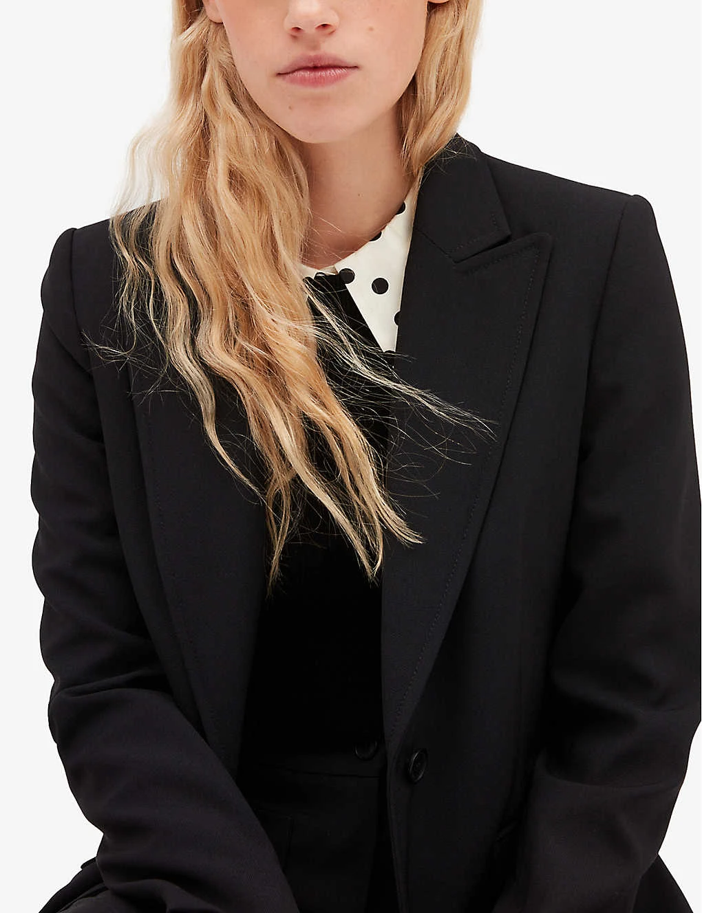 CLAUDIE PIERLOT Victory Single-breasted Polyester-blend Blazer - Image 5