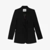 CLAUDIE PIERLOT Victory Single-breasted Polyester-blend Blazer