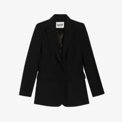 CLAUDIE PIERLOT Victory Single-breasted Polyester-blend Blazer