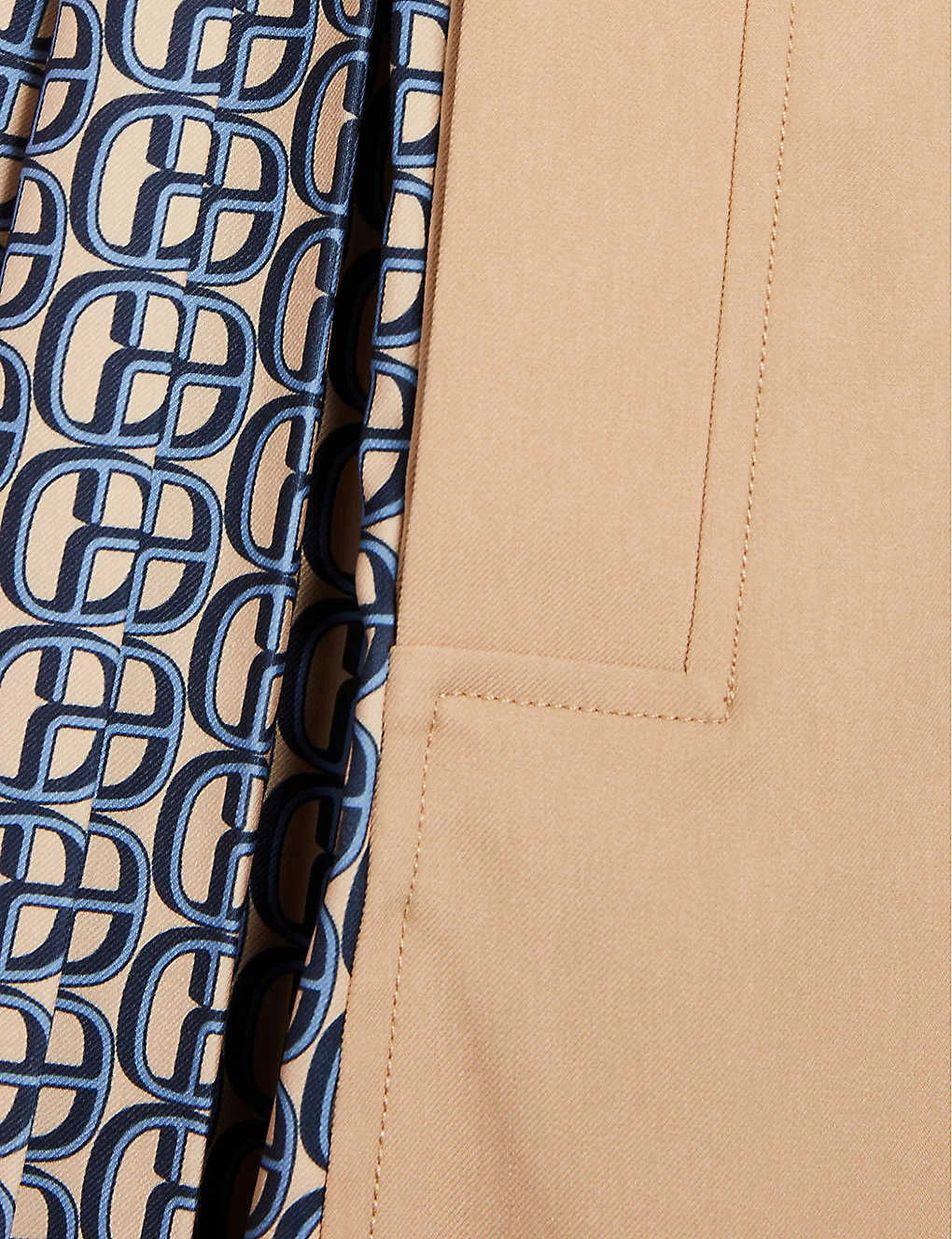 CLAUDIE PIERLOT Gina Panelled Logo-print Stretch-woven Trench Coat - Image 5